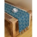 Blanc 9 Harlequin 4/6 Seater Home &amp; Kitchen Pure Cotton Table Runner|(33x182) cm