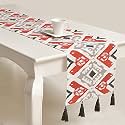 Blanc 9 Hawa Mahal 100% Home &amp; Kitchen Pure Cotton Multicoloured 4/6 Seater Table Runner|(33x182) cm
