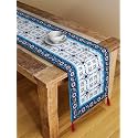 Blanc 9 Sacred Weave Printed 4/6 Seater Home &amp; Kitchen Pure Cotton Table Runner|(33x182) cm