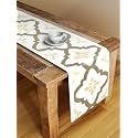 Blanc 9 Trefoil 4/6 Seater Home & Kitchen Pure Cotton Table Runner|(33x182) cm