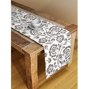 blanc 9 vintage floral 46 seater home amp kitchen pure cotton table runner33x182 cm