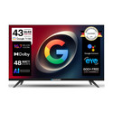 Blaupunkt 108 cm (43 inch) QLED Full HD Smart Google TV 2026 Edition with Google Voice Assistant Remote Control 48 Watt Sound Output Dolby Sound Digital Tuner Eye Care Technology 10000+ Apps & Games Bezel Less Design Chromeca