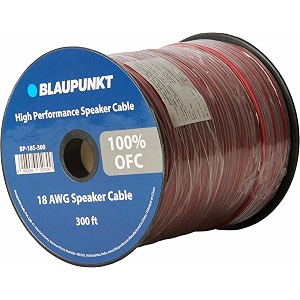 blaupunkt 18 gauge ofc speaker wire -300ft - spool