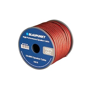 blaupunkt 18 gauge ofc speaker wire -100ft - spool