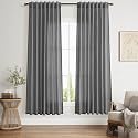 Blazer Grey Linen Curtains 72 Inch Long