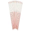 Blazer International 372ODM-24 72" Orange Reflective Driveway Markers – 24-Pack Durable Fiberglass Poles for Snow Removal and Property Marking