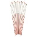 Blazer International 381ODM-24 Orange 48-Inch Fiberglass Pole Reflective Driveway Marker, 24 Pack