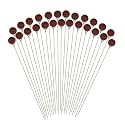 Blazer International 382RDM-24 48" Red Fiberglass Driveway Markers – 24 Pack, Two-Sided Reflectors, Weather-Resistant Poles with Pointed Tips for Snow Removal and Curb Marking