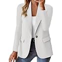 Blazers for Women 2025 Work Business Casual Outfits Long Sleeve Open Front Cardigan Work Suit Fall Fashion Blazer