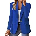 Blazers for Women 2025 Work Business Casual Outfits Long Sleeve Open Front Cardigan Work Suit Fall Fashion Blazer