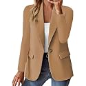 Blazers for Women 2025 Work Business Casual Outfits Long Sleeve Open Front Cardigan Work Suit Fall Fashion Blazer