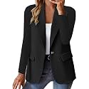Blazers for Women 2025 Work Business Casual Outfits Long Sleeve Open Front Cardigan Work Suit Fall Fashion Blazer
