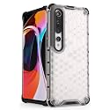 Back Case Cover for [ Mi 10 ] Honeycomb Pattern Polycarbonate Hard Bumper Case for [ Mi 10 ] - Transparent