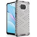 Back Case Cover for [ Mi 10i 5G ] Honeycomb Pattern Polycarbonate Hard Bumper Case for [ Mi 10i 5G ] - Transparent