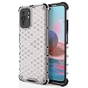 Back Case Cover for [ Mi Redmi Note 10s ] Honeycomb Pattern Polycarbonate Hard Bumper Case for [ Mi Redmi Note 10s ] - Transparent
