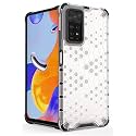 Back Case Cover for [ Mi Redmi Note 11 Pro 5G / 11 Pro Plus 5G ] Honeycomb Pattern Polycarbonate Hard Bumper Case for [ Mi Redmi Note 11 Pro 5G / 11 Pro Plus 5G ] - Transparent