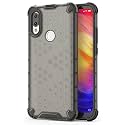 Back Case Cover for [ Mi Redmi Note 7 ] Honeycomb Pattern Polycarbonate Hard Bumper Case for [ Mi Redmi Note 7 ] - Black