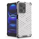Back Case Cover for [ Mi Redmi Note 12 Pro+/12 Pro Plus 5G ] Honeycomb Pattern Polycarbonate Hard Bumper Case for [ Mi Redmi Note 12 Pro+/12 Pro Plus 5G ] - Transparent