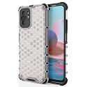 Back Case Cover for [ Mi Redmi Note 10 ] Honeycomb Pattern Polycarbonate Hard Bumper Case for [ Mi Redmi Note 10 ] - Transparent