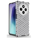 Back Case Cover for [ Mi Redmi 14C 5G / A4 5G / Poco C75 ] Honeycomb Pattern Polycarbonate Hard Bumper Case for [ Mi Redmi 14C 5G / A4 5G / Poco C75 ] - Transparent