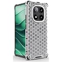 Back Case Cover for [ Mi Redmi Note 14 Pro Plus 5G ] Honeycomb Pattern Polycarbonate Hard Bumper Case for [ Mi Redmi Note 14 Pro Plus 5G ] - Transparent