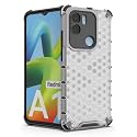 Back Case Cover for [ Mi Redmi A1 Plus / A1+ ] Honeycomb Pattern Polycarbonate Hard Bumper Case for [ Mi Redmi A1 Plus / A1+ ] - Transparent