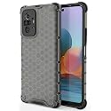 Back Case Cover for [ Mi Redmi Note 10 Pro ] Honeycomb Pattern Polycarbonate Hard Bumper Case for [ Mi Redmi Note 10 Pro ] - Black