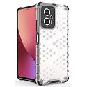 Back Case Cover for [ Mi Redmi K50i 5G ] Honeycomb Pattern Polycarbonate Hard Bumper Case for [ Mi Redmi K50i 5G ] - Transparent