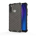 Back Case Cover for [ Mi Redmi Note 8 ] Honeycomb Pattern Polycarbonate Hard Bumper Case for [ Mi Redmi Note 8 ] - Black