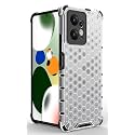 Back Case Cover for [ Mi Redmi Note 12 4G ] Honeycomb Pattern Polycarbonate Hard Bumper Case for [ Mi Redmi Note 12 4G ] - Transparent