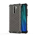 Back Case Cover for [ Mi Redmi Note 8 Pro ] Honeycomb Pattern Polycarbonate Hard Bumper Case for [ Mi Redmi Note 8 Pro ] - Black