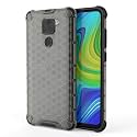 Back Case Cover for [ Mi Redmi Note 9 ] Honeycomb Pattern Polycarbonate Hard Bumper Case for [ Mi Redmi Note 9 ] - Black