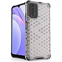 Back Case Cover for [ Mi Redmi 9 Power ] Honeycomb Pattern Polycarbonate Hard Bumper Case for [ Mi Redmi 9 Power ] - Transparent