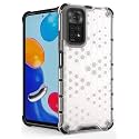 Back Case Cover for [ Mi Redmi Note 11s / 11 ] Honeycomb Pattern Polycarbonate Hard Bumper Case for [ Mi Redmi Note 11s / 11 ] - Transparent