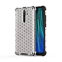 Back Case Cover for [ Mi Redmi Note 8 Pro ] Honeycomb Pattern Polycarbonate Hard Bumper Case for [ Mi Redmi Note 8 Pro ] - Transparent