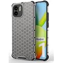 Back Case Cover for [ Mi Redmi A2 2022 ] Honeycomb Pattern Polycarbonate Hard Bumper Case for [ Mi Redmi A2 2022 ] - Black