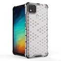 Back Case Cover for [ Mi Redmi 9 Activ ] Honeycomb Pattern Polycarbonate Hard Bumper Case for [ Mi Redmi 9 Activ ] - Transparent