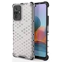 Back Case Cover for [ Mi Redmi Note 10 Pro ] Honeycomb Pattern Polycarbonate Hard Bumper Case for [ Mi Redmi Note 10 Pro ] - Transparent