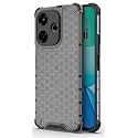Back Case Cover for [ Mi Redmi 13 4G / 5G ] Honeycomb Pattern Polycarbonate Hard Bumper Case for [ Mi Redmi 13 4G / 5G ] - Black