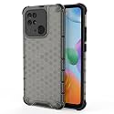 Back Case Cover for [ Mi Redmi 10/10 Power ] Honeycomb Pattern Polycarbonate Hard Bumper Case for [ Mi Redmi 10/10 Power ] - Black