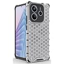 Back Case Cover for [ Mi Redmi Note 14 5G ] Honeycomb Pattern Polycarbonate Hard Bumper Case for [ Mi Redmi Note 14 5G ] - Transparent