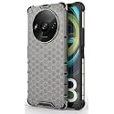 Back Case Cover for [ Poco C61 4G / Mi Redmi A3 4G ] Honeycomb Pattern Polycarbonate Hard Bumper Case for [ Poco C61 4G / Mi Redmi A3 4G ] - Black