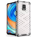 Back Case Cover for [ Poco M2 Pro ] Honeycomb Pattern Polycarbonate Hard Bumper Case for [ Poco M2 Pro ] - Transparent