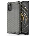 Back Case Cover for [ Poco M3 ] Honeycomb Pattern Polycarbonate Hard Bumper Case for [ Poco M3 ] - Black