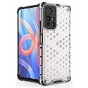 Back Case Cover for [ Poco M4 Pro 5G / Mi Redmi Note 11T 5G ] Honeycomb Pattern Polycarbonate Hard Bumper Case for [ Poco M4 Pro 5G / Mi Redmi Note 11T 5G ] - Transparent