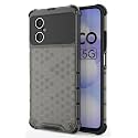 Back Case Cover for [ Poco M4 5G ] Honeycomb Pattern Polycarbonate Hard Bumper Case for [ Poco M4 5G ] - Black
