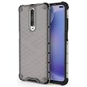 Back Case Cover for [ Poco X2 ] Honeycomb Pattern Polycarbonate Hard Bumper Case for [ Poco X2 ] - Black