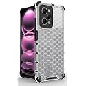 Back Case Cover for [ Poco X5 Pro 5G ] Honeycomb Pattern Polycarbonate Hard Bumper Case for [ Poco X5 Pro 5G ] - Transparent