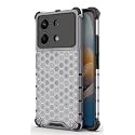 Back Case Cover for [ Poco X6 Neo 5G ] Honeycomb Pattern Polycarbonate Hard Bumper Case for [ Poco X6 Neo 5G ] - Transparent