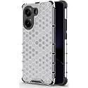 Back Case Cover for [ Poco X7 Pro 5G ] Honeycomb Pattern Polycarbonate Hard Bumper Case for [ Poco X7 Pro 5G ] - Black